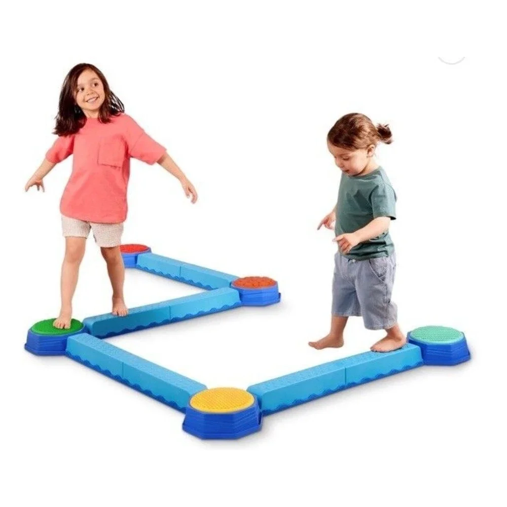 Battat Balancing Beams and Stepping Stones - 13 Pieces